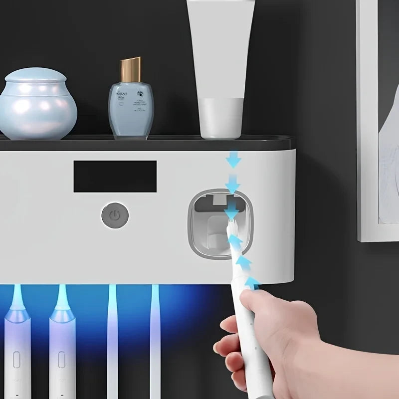 UV Toothbrush Sterilizer Dispenser