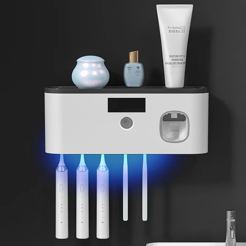 UV Toothbrush Sterilizer Dispenser