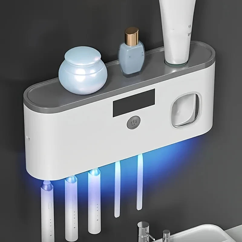 UV Toothbrush Sterilizer Dispenser