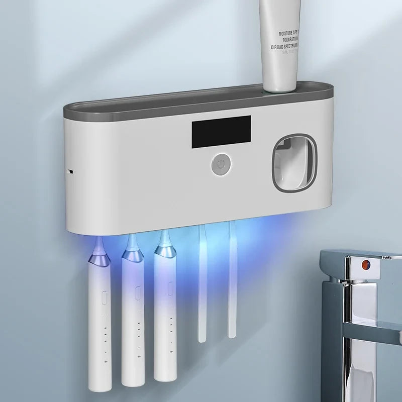 UV Toothbrush Sterilizer Dispenser