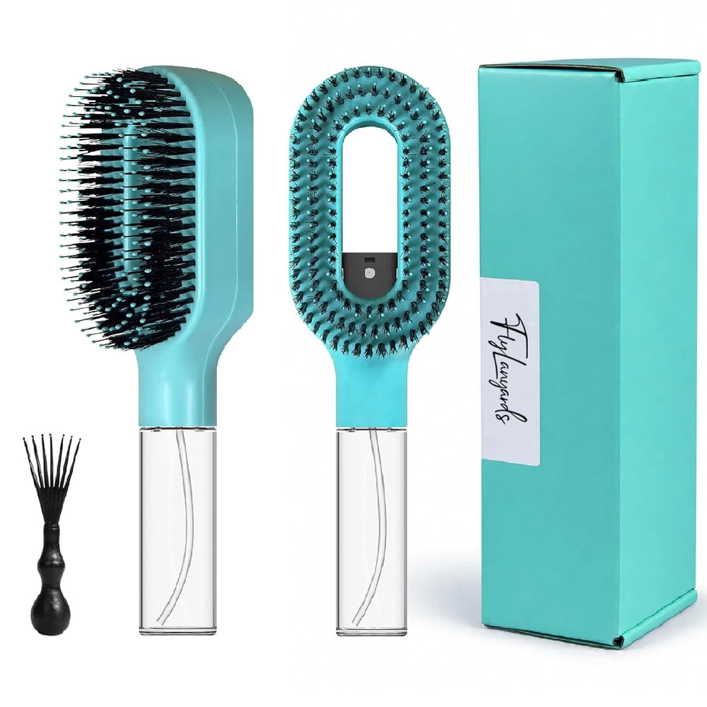 Misting Detangling Brush Green
