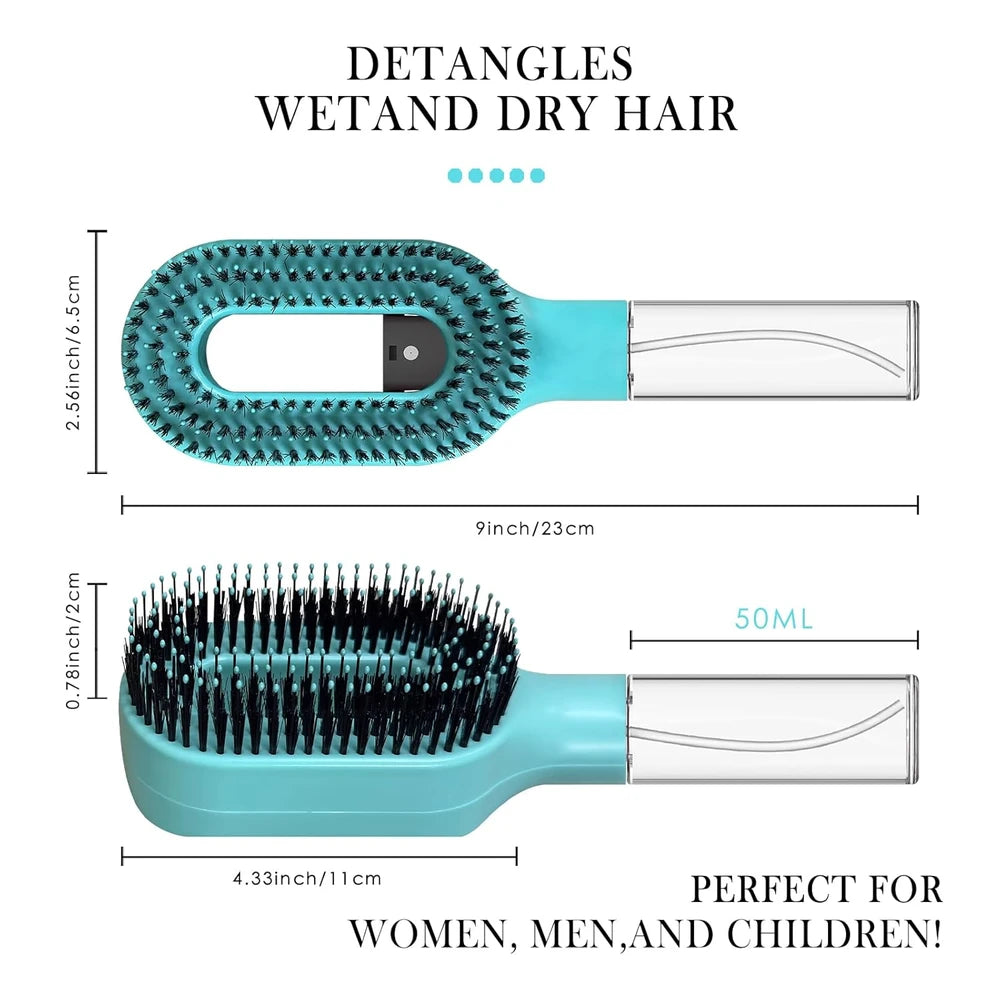 Misting Detangling Brush Green